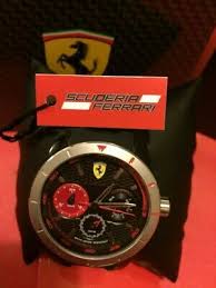 Scuderia ferrari forza watch 0830549. Genuine Scuderia Ferrari Man Watch Fer08300230 Quartz Analogue Steel Black 50 00 Picclick Uk