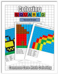 Math coloring worksheets 2nd grade 2. 2nd Grade Math Coloring Squared