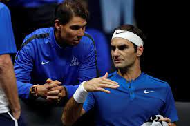 وكتب الإسباني نادال على حسابه الرسمي بموقع تويتر: Ù†Ø§Ø¯Ø§Ù„ Ø¨Ø¬ÙˆØ§Ø± ÙÙŠØ¯Ø±Ø± ÙÙŠ ÙƒØ£Ø³ Ù„ÙŠÙØ± Ù„Ù„ØªÙ†Ø³ Meo