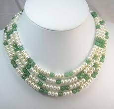 Charming 72 White Cultured Pearl Jade Necklace Xaxe Com Pearl Necklace Designs Cultured Pearl Necklace Beautiful Pearl Necklace