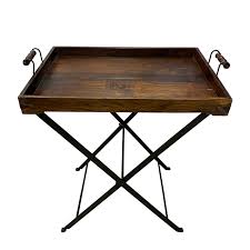 1930s chippendale mahogany butler coffee table with removable tray top. Butler S Tray Table In Mahogany Hardwood On Metal Stand Two Design Lovers