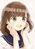Brown Hair Beautiful Cute Anime Girl