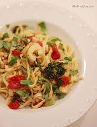 Linguine With Broccoli Tomatoes And Hearts Of Palm Milk Free Mom Corn Free Recipes Heart Healthy Recipes Healthy Recipes