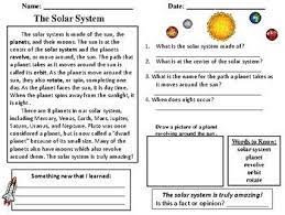 Free science reading comprehension worksheets. Free Sample From Solar System Reading Comprehension Passages Includes Reading Pass Comprehension Passage Reading Comprehension Passages Reading Comprehension