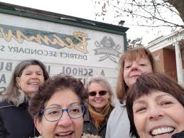 Friends and classmates enjoy meal together