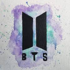 Bts Watercolor And Logo Watercolor Pencil Army S Amino Bts Drawings Army Drawing Bts Wallpaper