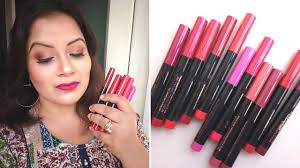 FACES ULTIMATE PRO HD INTENSE MATTE LIPSTICK + PRIMER LIPSTICKS II SWATCHES  II REVIEW II