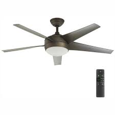 Home Decorators Collection Windward Iv 52 In Led Indoor Oil Rubbed Bronze Ceiling Fan With Light Kit And Remote Control 26661 The Home Depot In 2020 Ceiling Fan Bronze Ceiling Fan Ceiling