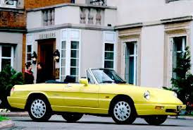 Image result for Canary Yellow 1985 Alfa-Romeo