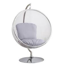 Hanging Bubble Chair Standing Egg Clear Ball Chair Swing Acrylic Transparent Ebay In 2020 Bubble Chair Swinging Chair Ball Chair