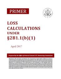 loss calculation united states sentencing commission