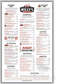 Brought to you by discoverourtown. Armadillo Willy S Bbq Menu In Foster City California Usa