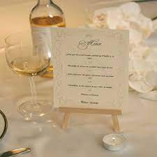 grand chevalet de table en bois naturel 18cm porte menu chevalet de table menu mariage table deco mariage menu