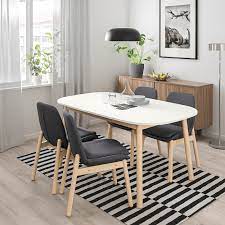 After taking time to really assess my needs, i was hung up on a door design. Vedbo White Dining Table Ikea