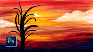 In this adobe photoshop tutorial, we'll cover all the steps required to create simple 'landscape'.in this tutorials, i have used basic pen tool, brush tool. Digital Painting Landscape Step By Step Painting Inspired