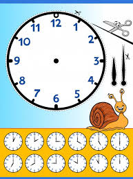 Clock Face Cartoon Educational Worksheet Premium Vector
