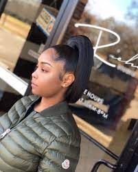 Riche Studio On Instagram Let S Start The New Year Off With Slayage Gorgeous Xoxoxo Hair Ponytail Styles Short Hair Ponytail Natural Hair Styles