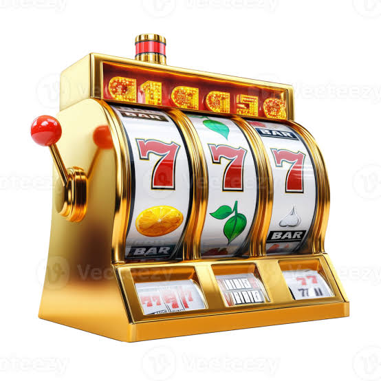 Golden slot machine with triple sevens displayed isolated transparent  52646050 PNG