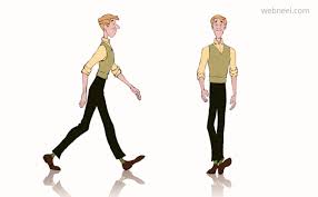 Jump up jump up and get down. 40 Human Walk Cycle Animation Gif Files For Animators Part 4