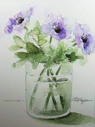 Download Image Result For White Vase In Watercolor Watercolor Flowers Paintings Watercolor Flowers Flower Painting