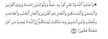 Dan janganlah kamu mendekati zina ; Surah An Nisaa Arabic Text With Urdu And English Translation