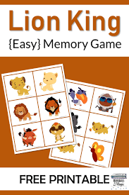 Maybe you would like to learn more about one of these? Lion King Memory Game Free Printable Disney Games For Kids Disney Activities Disney Games