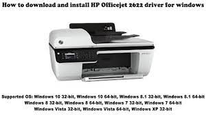 Poor resolution output with vertical and horizontal lines and hp officejet 2622 wireless setup eprint. How To Download And Install Hp Officejet 2622 Driver Windows 10 8 1 8 7 Vista Xp Youtube