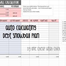 how to create a debt snowball plan snowball excel