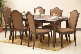Is rubberwood good for a dining table? Topaz Solid Wood 6 Seater Dining Set Material Rubber Wood Colour Dark Walnut Dining Dining Table Wood Colors