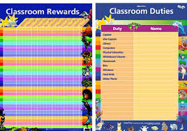 classroom rewards chart doube sided