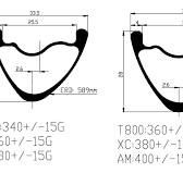 Ultralight Carbon Wheels Custom 29er Carbon MTB Rims | 33.5mm Width 25mm  Depth Ultralight Hookless Asymmetric Design Catazer Carbon Rims