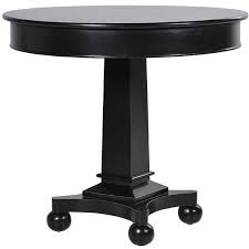 Black Fayence Small Pedestal Dining Table 765 Liked On Polyvore Featuring Home Furni Dining Table Black Pedestal Dining Table Round Pedestal Dining Table