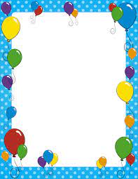 Balloon Border Clip Art Page Border And Vector Graphics Balloons Writing Paper Clip Art Borders