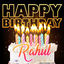 Rahul Animated Happy Birthday Cake Gif For Whatsapp Download On Funimada Com