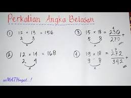 Trik Cepat Super Kilat Perkalian Angka Belasan 11 12 13 14 15 16 17 18 19 Youtube Kiat Belajar Matematika Belajar