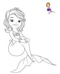 This drawing was made at internet users' disposal on 07 february 2106. Sofia The First Coloring Pages 100 Free Coloring Pages