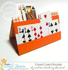 My whole family is competitive so when holden got a bow and arrow for christmas one year my dad gave us all a crash course with it in my sister's side yard and we proceeded to have a competition. Diy Game Card Holder For Playing Cards Instant Svg Download From Pazzles