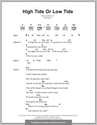 Dm i said i heard my mother she was cryin. High Tide Or Low Tide By B Marley Sheet Music On Musicaneo
