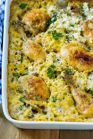 Add chicken and cook until golden, 10 minutes, then add thyme and garlic and stir until fragrant, 1 minute. Chicken And Rice Casserole Dinner At The Zoo