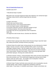 Reka bentuk kajian ini menggunakan kaedah tinjauan. Kajian Kualitatif