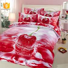 3d عالية الوضوح طقم ملائات سرير مطبوع غطاء سرير غطاء لحاف ريش الكرز Buy مجموعة الفراش ثلاثية الأبعاد غطاء لحاف و غطاء سرير الطباعة على رد الفعل Product On Alibaba Com