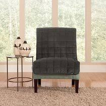 You'll need to begin by carefully measuring all the dimensions of one of your chairs. Large Armless Chair Slipcovers Wayfair