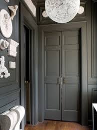 I've painted my front door this color and it is stunning in a southern exposure. Sherwin Willams Urbane Bronze Painted Walls And Doors Interiors By Color