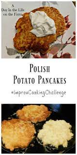 Polish Potato Pancakes Improvcookingchallenge Recipe Potato Pancakes Polish Potato Pancakes Food Processor Recipes