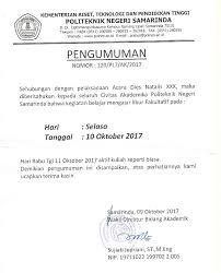 We did not find results for: Pengumuman Libur Fakultatif Menyambut Dies Natalis Xxx Polnes 2017 Polnes Politeknik Negeri Samarinda Official Web