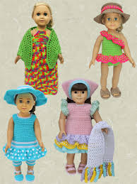 Barbie might have known for decades, yet what has been present in the 18 inch doll patterns have its own variousity and her own. American Girl 18 Doll Crochet Clothing Patterns Fits American Girl Springfield Syndee Etc