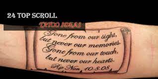 So in this article we have shown you 101 name tattoo designs for men that you should have a look at. The 24 Most Interesting Scroll Tattoo Designs