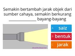 Tahun 2 Sains Bayang Bayang Sumber Pengajaran