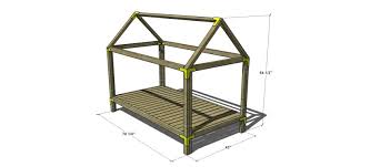 Lit exterieur diy outdoor furniture outdoor daybed diy outdoor. Free Diy Plans To Build A Twin Sized House Bed And Playhouse