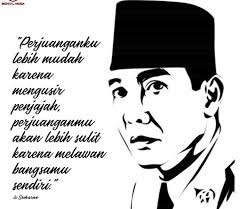 Gambar mewarnai bertema pahlawan yang cukup bagus ini bisa dipakai untuk memperingati hut kemerdekaan ri. Gambar Ir Soekarno Hitam Putih